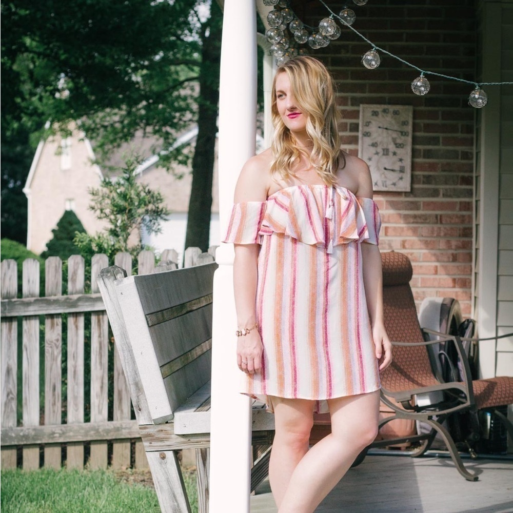 The perfect spring summer off shoulder dress